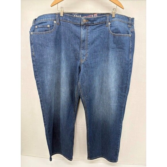 Men's Big and Tall True Nation Size 52 x 30 Denim Jeans Relaxed Fit - Picture 1 of 7